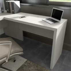 Echo 42W Desk Return/Bridge In Pure White - Engineered Wood -CYMAX Sales 2517868 1 L