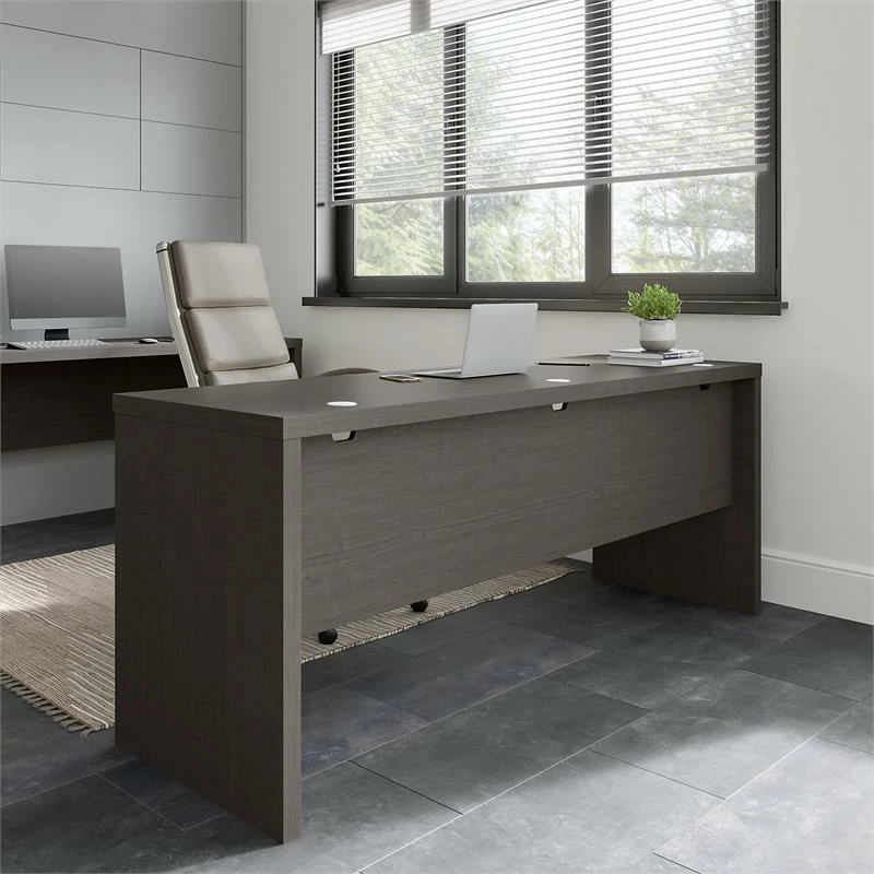 Echo 72W Computer Desk In Charcoal Maple - Engineered Wood 16 Echo 72W Computer Desk In Charcoal Maple - Engineered Wood - Image 14