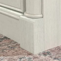 Sauder Palladia Engineered Wood Executive Desk In Glacier Oak/Rosso Slate Accent -CYMAX Sales 2518660 15 L