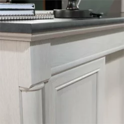 Sauder Palladia Engineered Wood Executive Desk In Glacier Oak/Rosso Slate Accent -CYMAX Sales 2518660 17 L