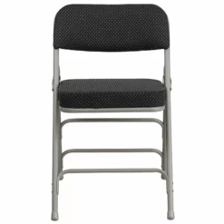 Flash Furniture Hercules Pin-Dot Fabric/Metal Folding Chair In Black (Set Of 2) 13 Flash Furniture Hercules Pin-Dot Fabric/Metal Folding Chair In Black (Set Of 2) -CYMAX Sales 2521373 2 L