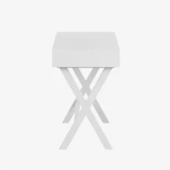 Flash Furniture Wood Writing Computer Desk With Open Storage In White -CYMAX Sales 2521439 2 L