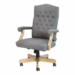 Flash Furniture Fabric Executive Swivel Office Chair In Gray/Driftwood