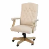 Flash Furniture Microfiber Fabric Executive Swivel Office Chair In Ivory -CYMAX Sales 2521470 L