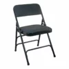 Flash Furniture Metal And Fabric Padded Folding Chair In Black (Set Of 2) -CYMAX Sales 2521472 L