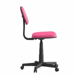 Flash Furniture Swivel Plastic Office Chair With Padded Back And Seat In Pink -CYMAX Sales 2521502 2 L