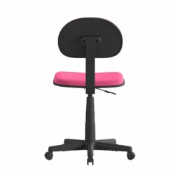 Flash Furniture Swivel Plastic Office Chair With Padded Back And Seat In Pink -CYMAX Sales 2521502 3 L