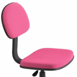 Flash Furniture Swivel Plastic Office Chair With Padded Back And Seat In Pink -CYMAX Sales 2521502 4 L
