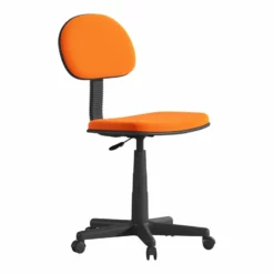 Flash Furniture Swivel Metal Office Chair With Padded Back And Seat In Orange