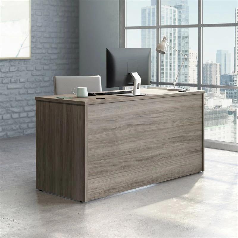 Sauder Affirm Engineered Wood 60" X 24" Computer Desk In Hudson Elm/Brown 5 Sauder Affirm Engineered Wood 60" X 24" Computer Desk In Hudson Elm/Brown - Image 3