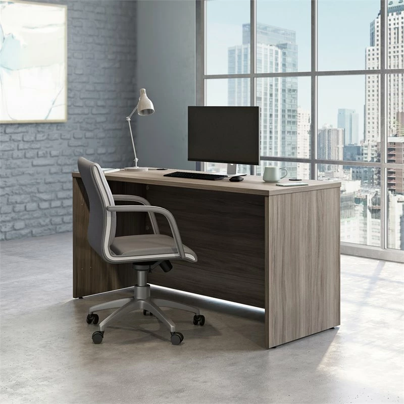 Sauder Affirm Engineered Wood 60" X 24" Computer Desk In Hudson Elm/Brown 6 Sauder Affirm Engineered Wood 60" X 24" Computer Desk In Hudson Elm/Brown - Image 4