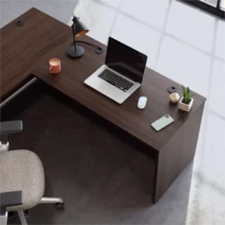 Sauder Affirm Engineered Wood 48" X 24" Computer Desk In Noble Elm/Brown -CYMAX Sales 2522218 8 L