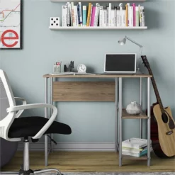 Mainstays Basic Garrett Metal Student Computer Desk In Spearmint -CYMAX Sales 2525306 L