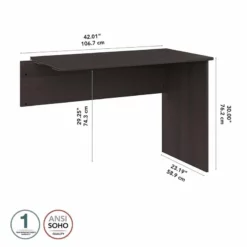 Cabot Desk Return In Heather Gray - Engineered Wood 35 Cabot Desk Return In Heather Gray - Engineered Wood -CYMAX Sales 2531265 3 L 1
