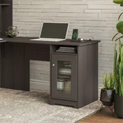 Cabot Desk Return With Storage In Modern Gray - Engineered Wood -CYMAX Sales 2531267 1 L 1