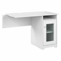 Cabot Desk Return With Storage In Ash Gray - Engineered Wood 28 Cabot Desk Return With Storage In Ash Gray - Engineered Wood -CYMAX Sales 2531280 L