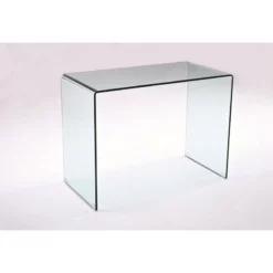 Bent All Glass (Tempered) Computer Desk