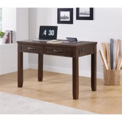 Martin Svensson Home Del Mar Coffee Walnut 48" Desk With Fingerprint Lock 23 Martin Svensson Home Del Mar Coffee Walnut 48" Desk With Fingerprint Lock -CYMAX Sales 2544367 2 L