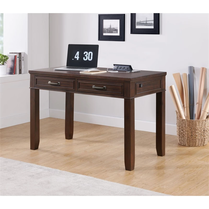Martin Svensson Home Del Mar Coffee Walnut 48" Desk With Fingerprint Lock 12 Martin Svensson Home Del Mar Coffee Walnut 48" Desk With Fingerprint Lock - Image 10