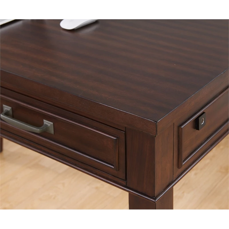 Martin Svensson Home Del Mar Coffee Walnut 48" Desk With Fingerprint Lock 11 Martin Svensson Home Del Mar Coffee Walnut 48" Desk With Fingerprint Lock - Image 9