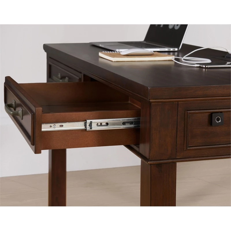 Martin Svensson Home Del Mar Coffee Walnut 48" Desk With Fingerprint Lock 13 Martin Svensson Home Del Mar Coffee Walnut 48" Desk With Fingerprint Lock - Image 11