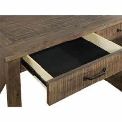 Martin Svensson Home Rustic Natural Brown 60" L Desk With Fingerprint Lock -CYMAX Sales 2544371 6 L