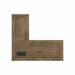 Martin Svensson Home Rustic Natural Brown 60" L Desk With Fingerprint Lock -CYMAX Sales 2544371 8 L