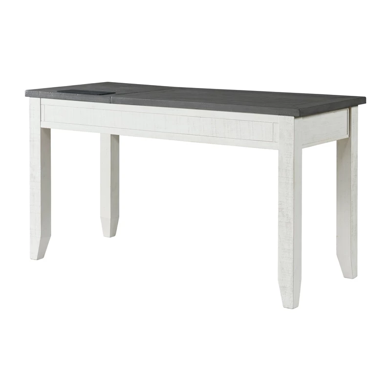 Martin Svensson Home Monterey White & Grey 57" Lift-Top Desk W/ Fingerprint Lock 9 Martin Svensson Home Monterey White & Grey 57" Lift-Top Desk W/ Fingerprint Lock - Image 7