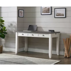 Martin Svensson Home Monterey White & Grey 57" Lift-Top Desk W/ Fingerprint Lock 21 Martin Svensson Home Monterey White & Grey 57" Lift-Top Desk W/ Fingerprint Lock -CYMAX Sales 2544374 4 L