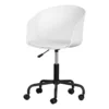 Scandinavian White Office Swivel Chair Flam South Shore -CYMAX Sales 2549043 L