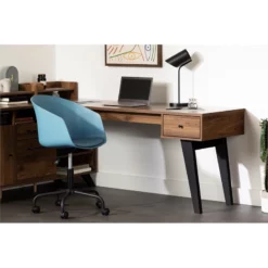 Scandinavian Blue Office Swivel Chair Flam South Shore -CYMAX Sales 2549044 2 L