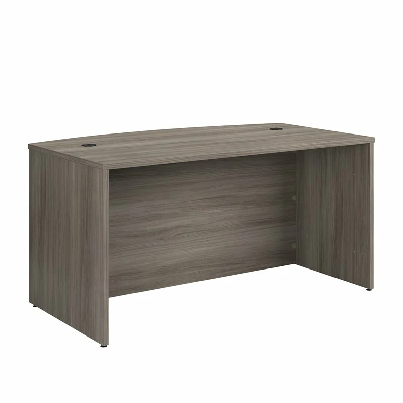Sauder Affirm Engineered Wood Bowfront Executive Desk In Hudson Elm/Brown 5 Sauder Affirm Engineered Wood Bowfront Executive Desk In Hudson Elm/Brown - Image 3