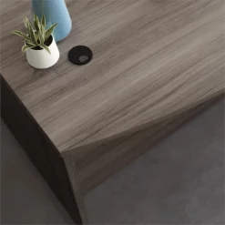 Sauder Affirm Engineered Wood Bowfront Executive Desk In Hudson Elm/Brown 12 Sauder Affirm Engineered Wood Bowfront Executive Desk In Hudson Elm/Brown -CYMAX Sales 2550437 3 L