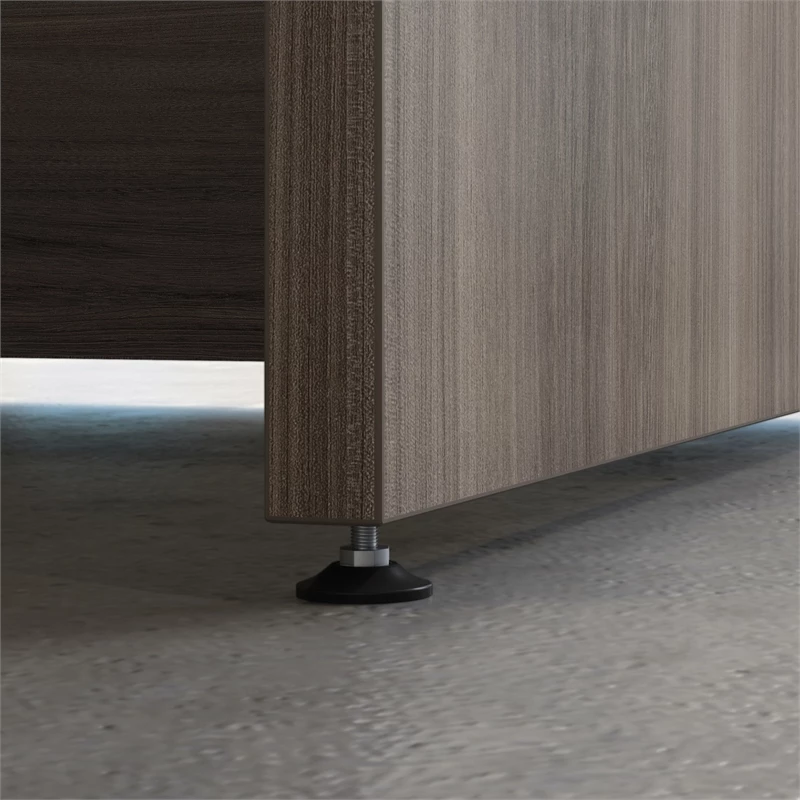 Sauder Affirm Engineered Wood Bowfront Executive Desk In Hudson Elm/Brown 9 Sauder Affirm Engineered Wood Bowfront Executive Desk In Hudson Elm/Brown - Image 7