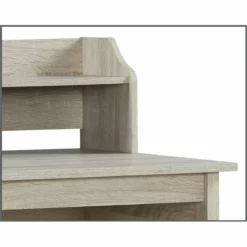 Saint Birch Finley Modern Wood Writing Desk With Hutch In White/Gray Oak -CYMAX Sales 2551807 2 L