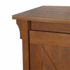 Saint Birch Hawksbury 1-Door Farmhouse Wood Writing Desk In Espresso -CYMAX Sales 2551813 5 L