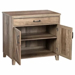 Saint Birch Oxford 2-Door Modern Wood Laptop Credenza In Rustic Oak 11 Saint Birch Oxford 2-Door Modern Wood Laptop Credenza In Rustic Oak -CYMAX Sales 2551842 2 L