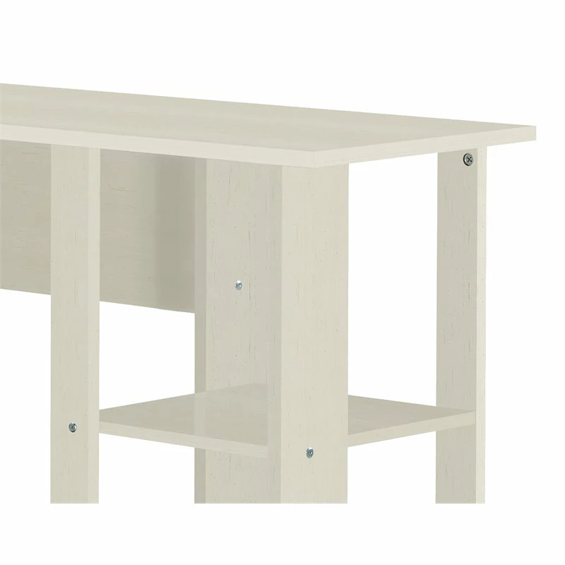 Saint Birch Hanzila L-Shaped Transitional Wood Executive Desk In Antique White 6 Saint Birch Hanzila L-Shaped Transitional Wood Executive Desk In Antique White - Image 4