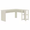 Saint Birch Hanzila L-Shaped Transitional Wood Executive Desk In Antique White 1 Saint Birch Hanzila L-Shaped Transitional Wood Executive Desk In Antique White -CYMAX Sales 2551850 L