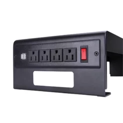 Rocelco 46" Adjustable Standing Desk Converter W/Monitor Stand BUNDLE Teak -CYMAX Sales 2552158 5 L