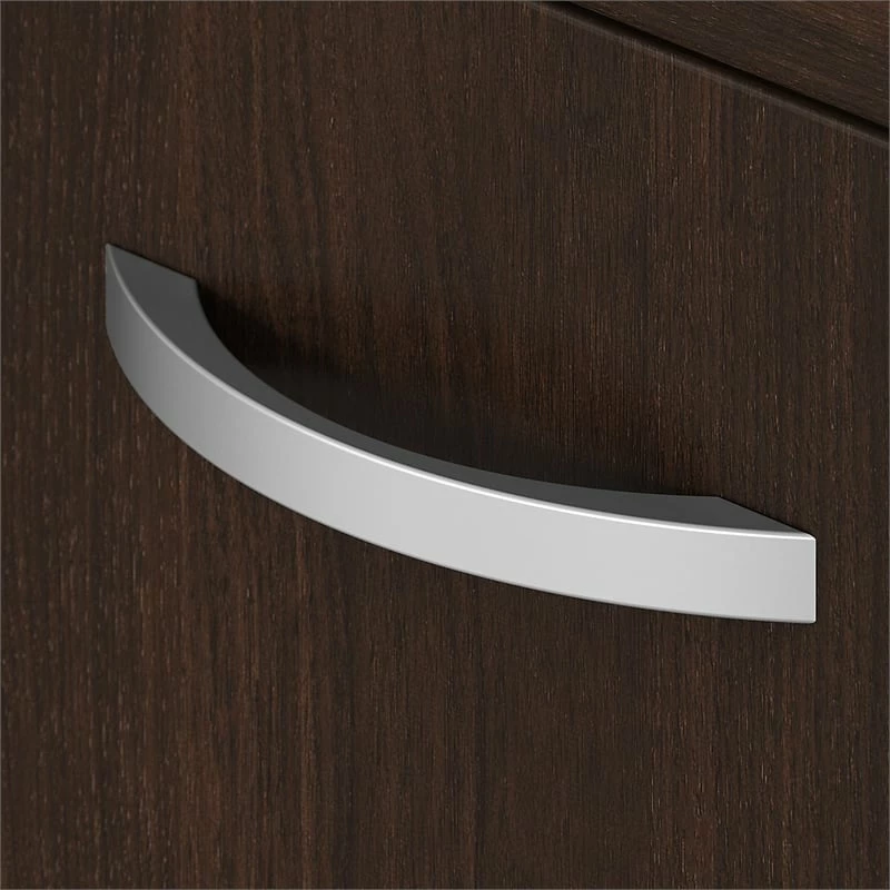 Studio C Low Storage Cabinet With Doors In Storm Gray - Engineered Wood 7 Studio C Low Storage Cabinet With Doors In Storm Gray - Engineered Wood - Image 5