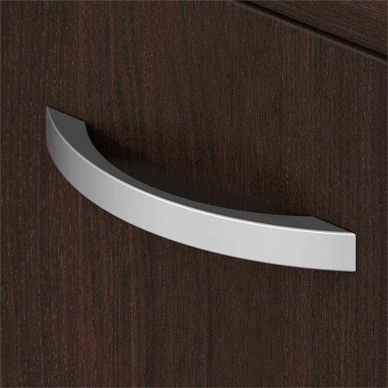 Studio C Low Storage Cabinet With Doors In Platinum Gray - Engineered Wood 7 Studio C Low Storage Cabinet With Doors In Platinum Gray - Engineered Wood - Image 5