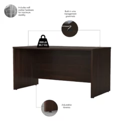 Studio C 60W X 30D Office Desk With Drawers In Black Walnut - Engineered Wood -CYMAX Sales 2552253 10 L