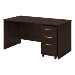 Studio C 60W X 30D Office Desk With Drawers In Black Walnut - Engineered Wood -CYMAX Sales 2552253 7 L