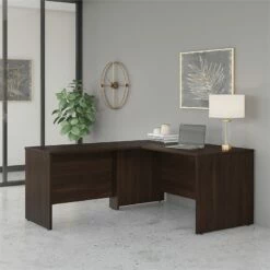 Studio C 60W X 30D L Shaped Desk With 42W Return In Storm Gray - Engineered Wood -CYMAX Sales 2552256 1 L