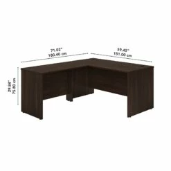 Studio C 60W X 30D L Shaped Desk With 42W Return In Storm Gray - Engineered Wood -CYMAX Sales 2552256 2 L