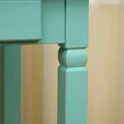 FurnitureR Osmin Wood French Country Writing Desk With 2 Drawers In Brown -CYMAX Sales 2558269 5 L