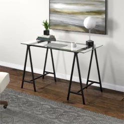 Henn&Hart 48" Black Desk -CYMAX Sales 2559288 1 L