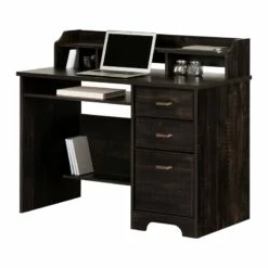 Computer Office Desk With Hutch Black Versa South Shore 15 Computer Office Desk With Hutch Black Versa South Shore -CYMAX Sales 2559494 6 L