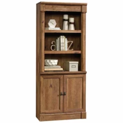 Home Square Set With L-Shape Desk 3-Shelf Bookcase And 2-Drawer File Cabinet -CYMAX Sales 2559728 3 L